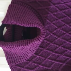 JH DESIGN BRAND WOMEN'S PLUM LONG SLEEVE SWEATER DRESS SIZE MEDIUM